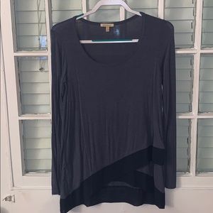 Anthropologie navy top